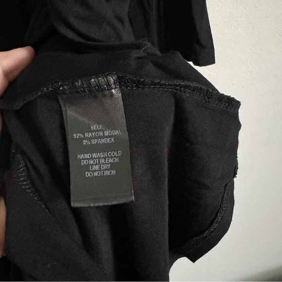 Lulus In Full Swing Black Three-Quarter Sleeve Swing Dress Medium - Picture 8 of 12